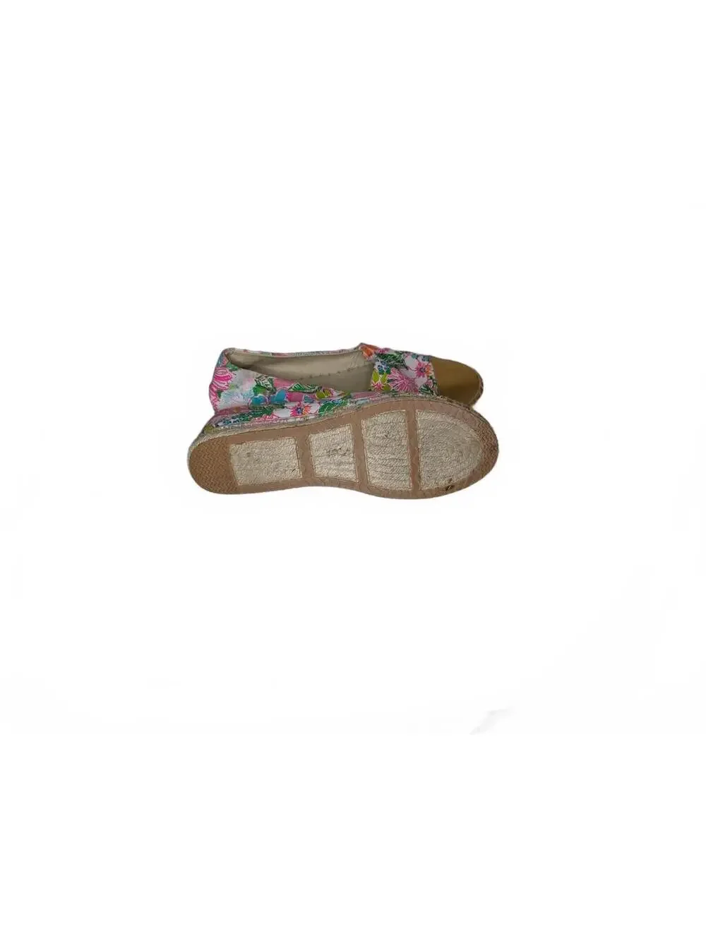 Lilly Pulitzer+Target Floral Print Espadrille w/ Metallic Gold Toes Size 9.5